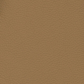 Tan leather texture with a pebbled grain, matte finish, and warm brown tones displaying consistent, natural variation suitable for upholstery.